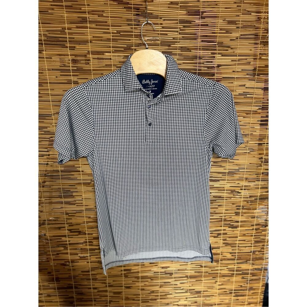 Bobby Jones X-H20 Navy and White Polo Medium (M)